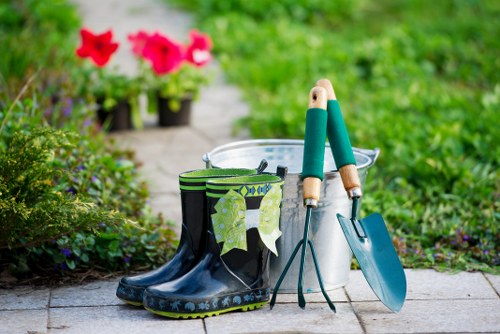 Protective equipment and tools used for safe garden care