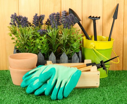 Team carrying out risk-aware gardening work in a maintained outdoor space